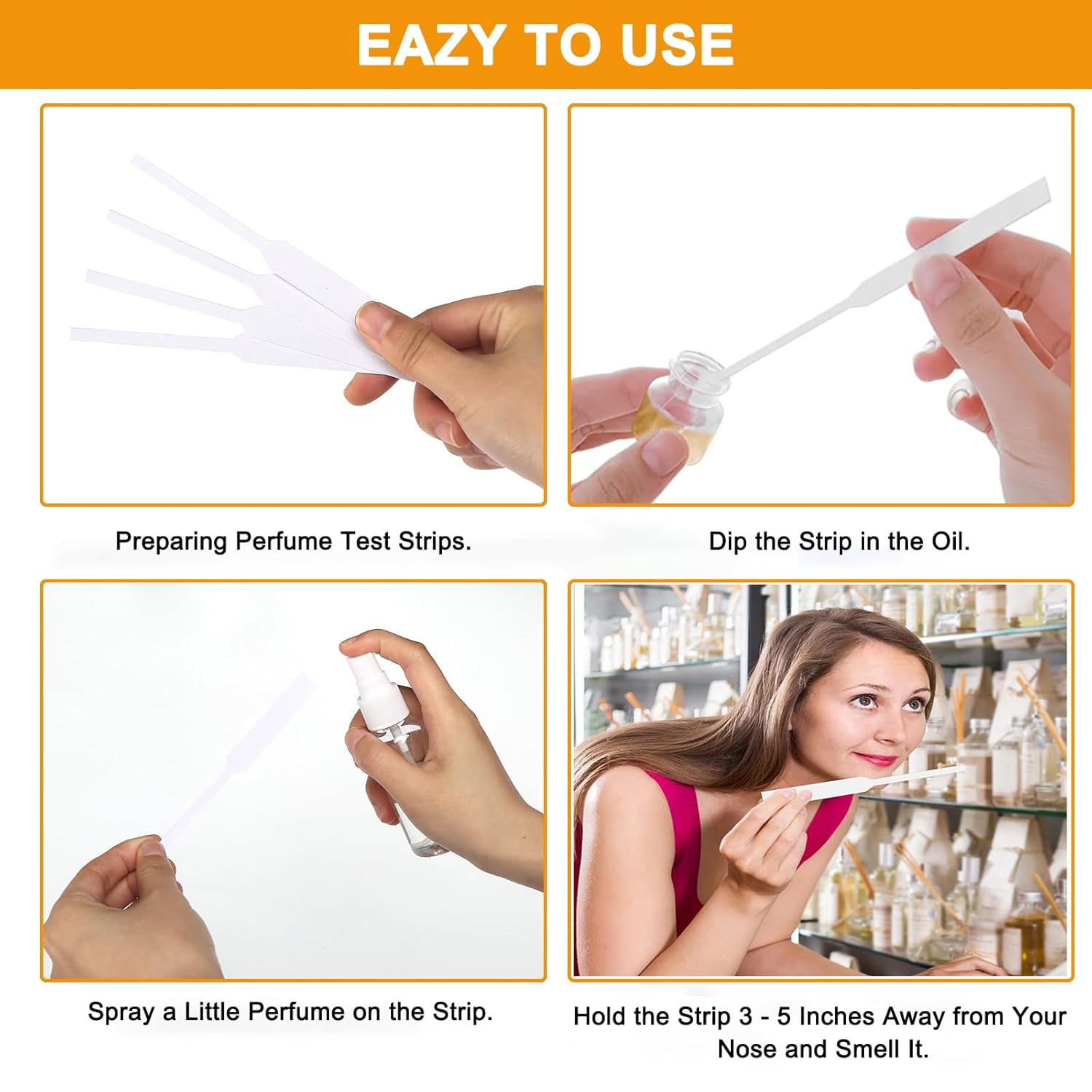 1000 Pcs Perfume Test Strips for Scent Evaluation