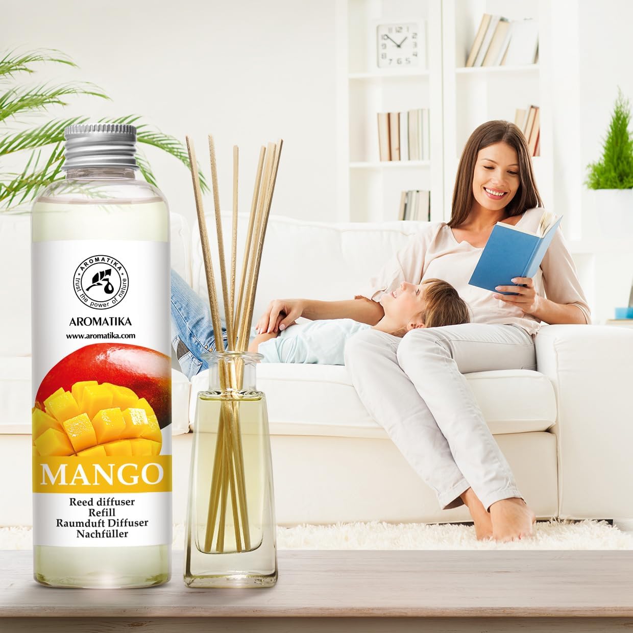Mango Reed Diffuser Refill - 68 Fl Oz Natural Scent