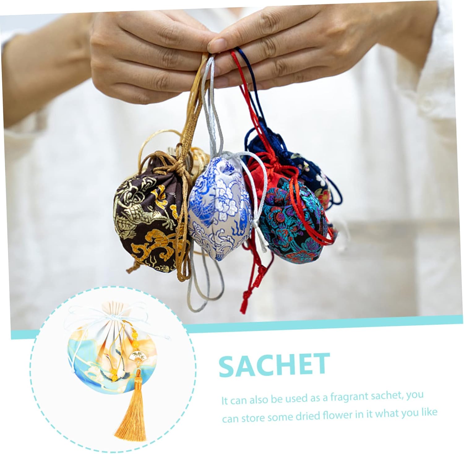 Hanging Lavender Sachets for Home Decor and Air Freshening
