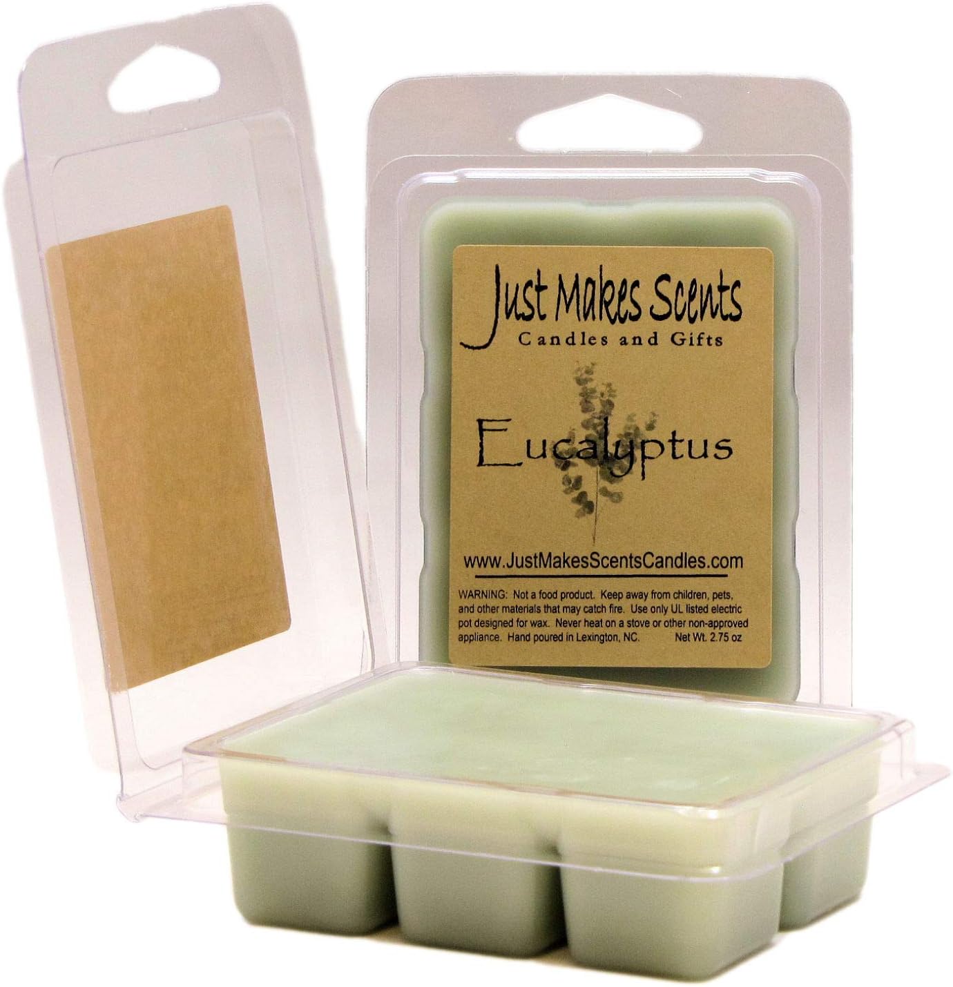 2 Pack Eucalyptus Soy Wax Melts Long Lasting Fragrance Cubes