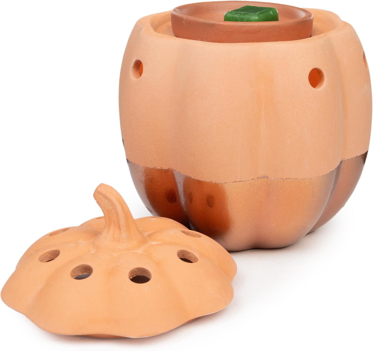 Scentsationals Copper Pumpkin Wax Melt Warmer - Fall Themed