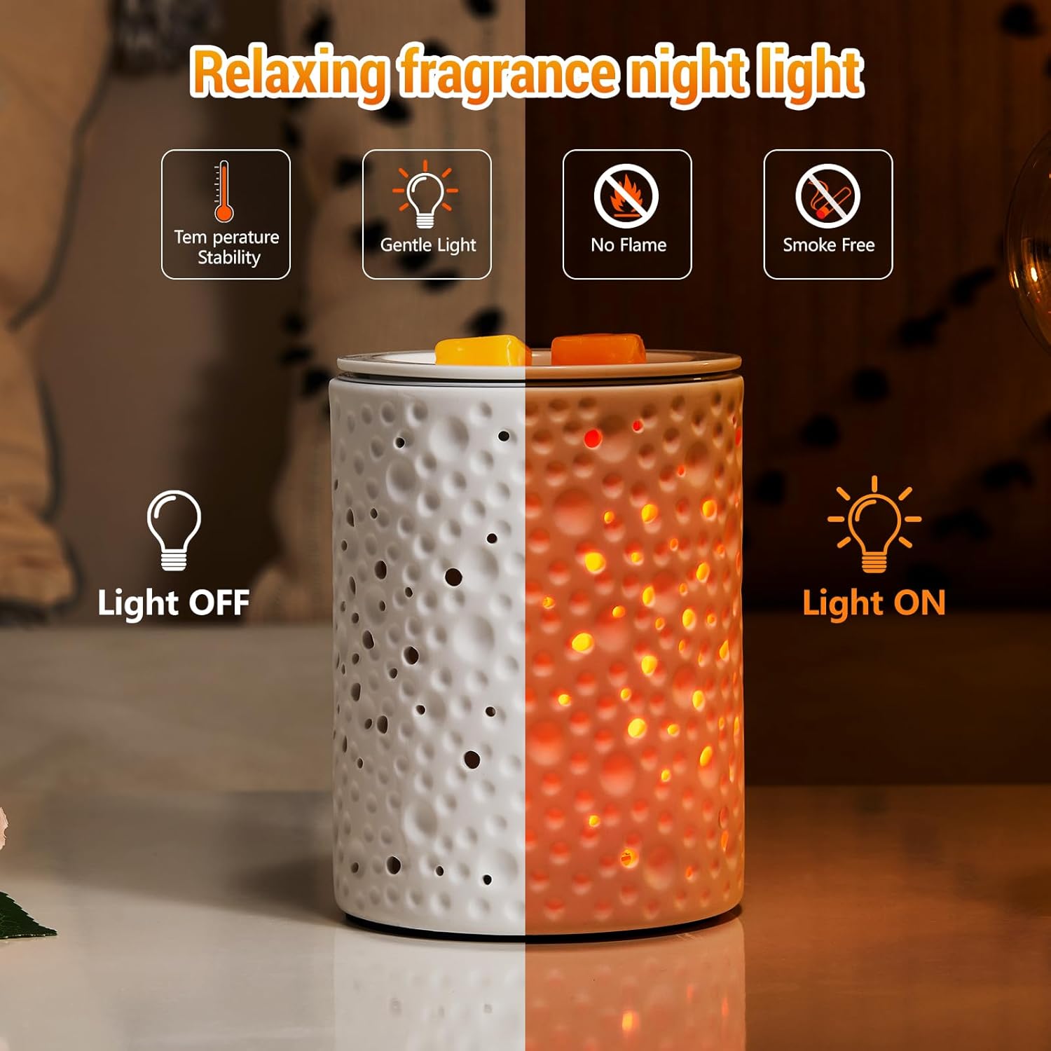 Planet Ceramic Electric Wax Melter with Timer and LED Light