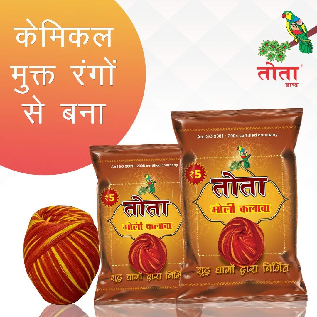 VRINDAVANBAZAAR COM TOTA Moli Kalava for Puja
