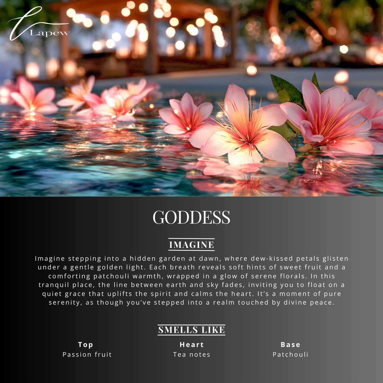 Lapew Diffuser Oil Goddess Scent 10 mL Luxury Fragrance