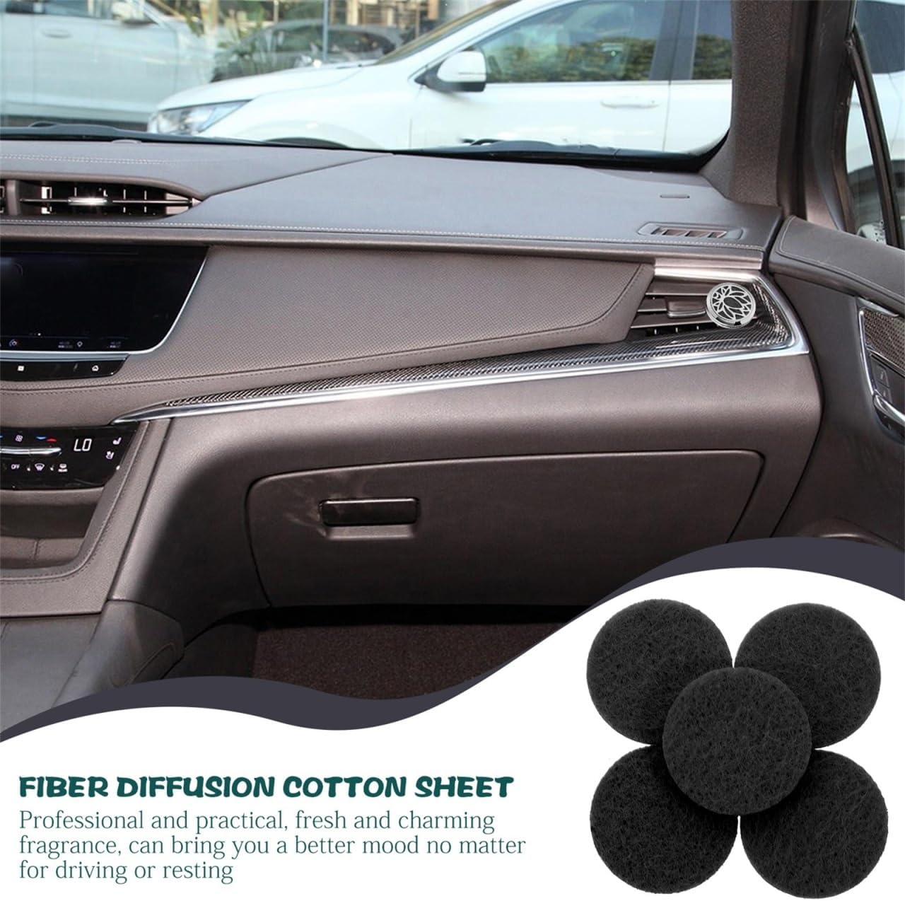 IMIKEYA 100pcs Essential Oil Diffuser Pads for Necklace and Car