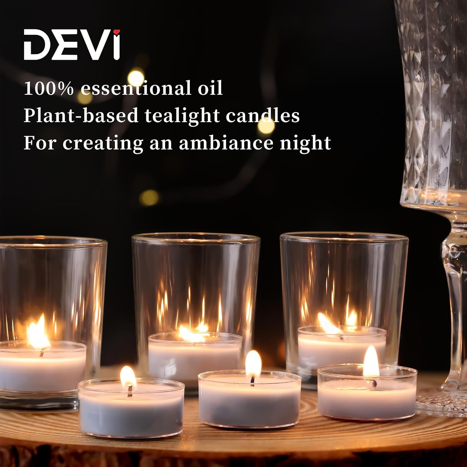 Ocean Breeze Scented Tea Lights 96 Pack for Home Fragrance