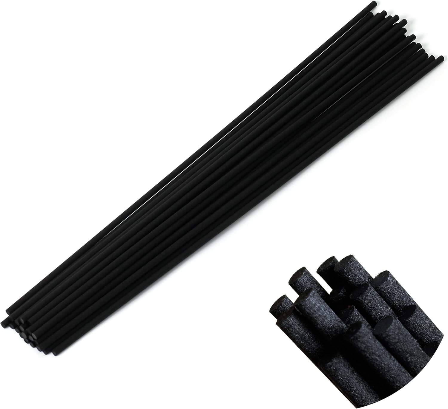 Black Fibre Reed Diffuser Sticks 20pcs 43cm x 5mm