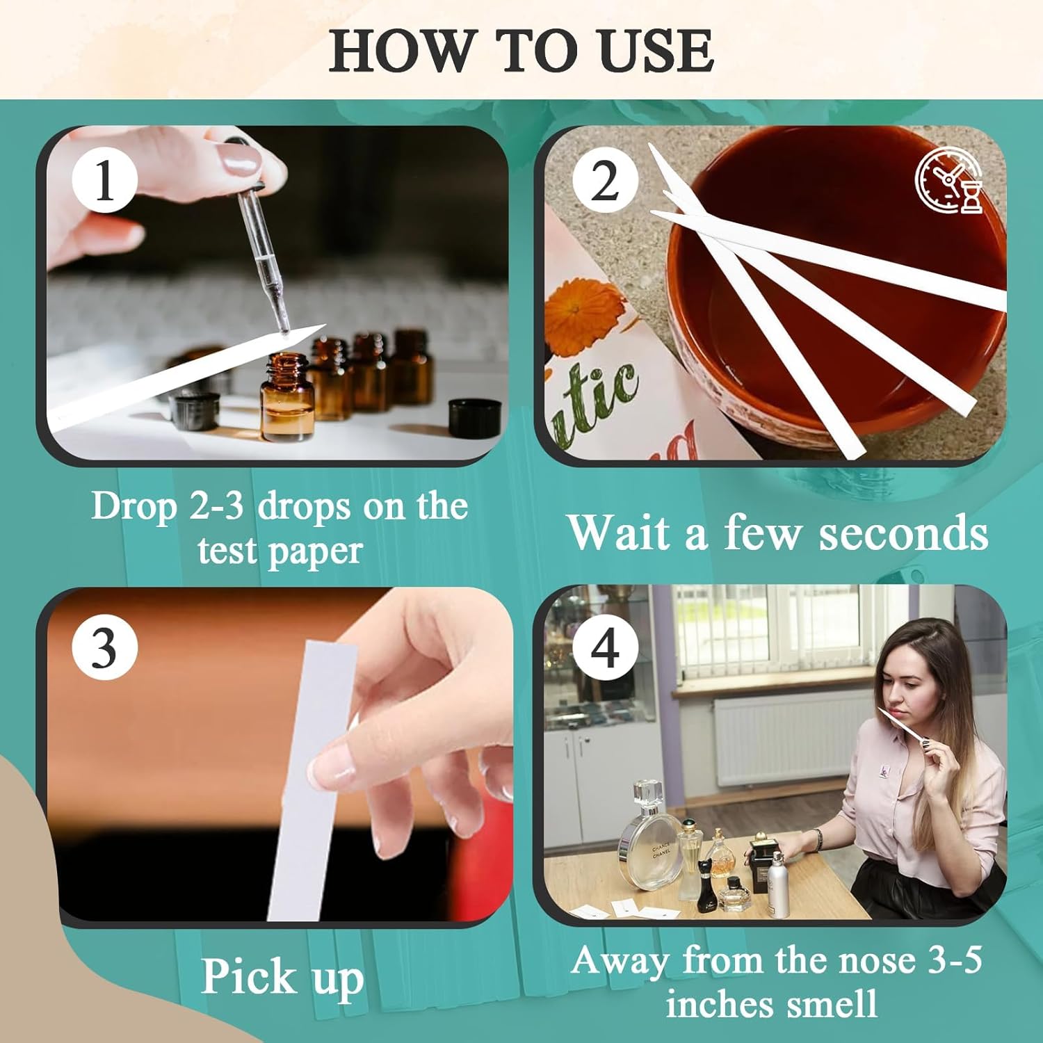 1000 Piece Perfume Tester Strips - Premium Fragrance Evaluation Tool