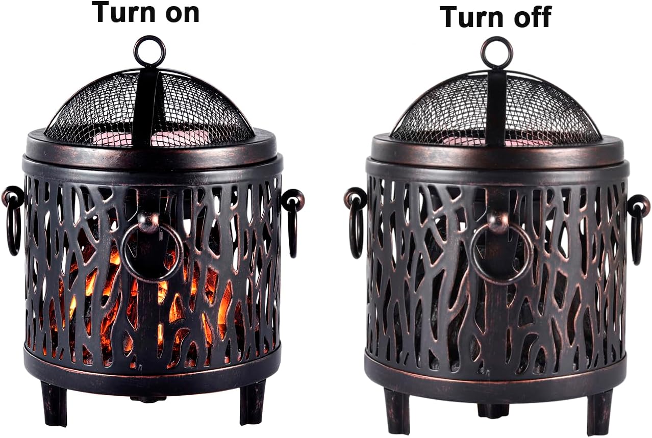 Electric Fireplace Wax Heater with Wood Grain Design