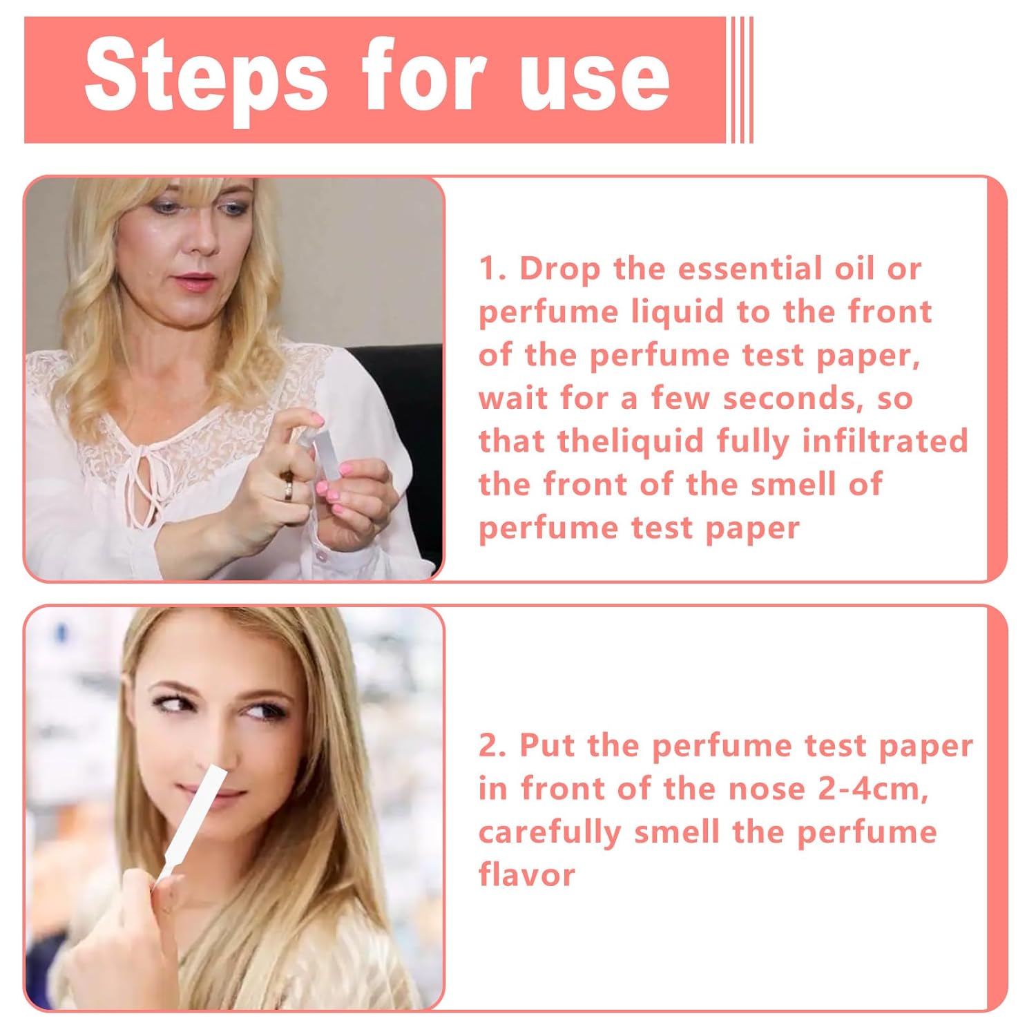 200 Pcs Perfume Test Strips Paper for Scent Sampling