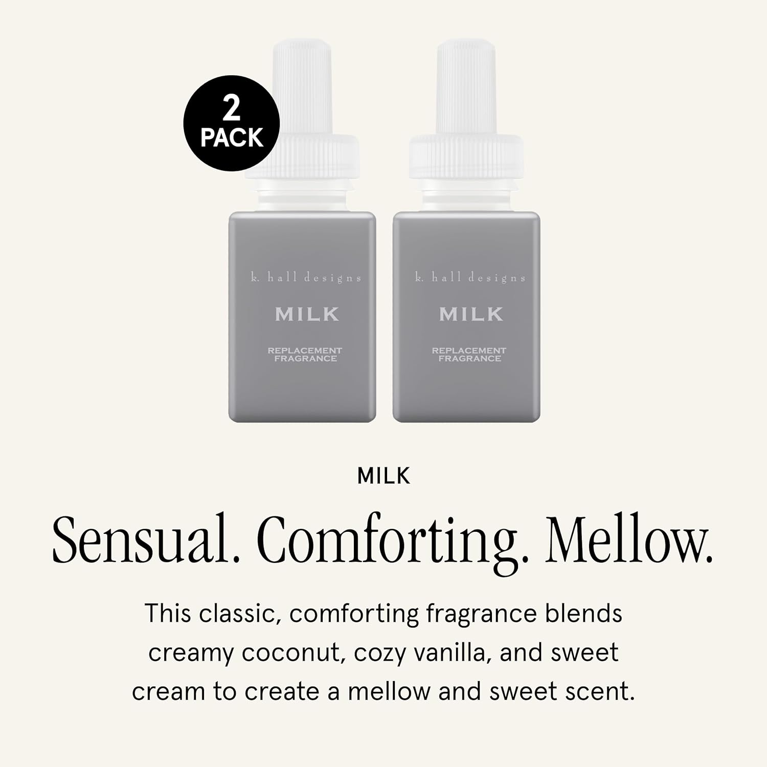 Pura K Hall Designs Home Scent Refill - 2 Pack Milk