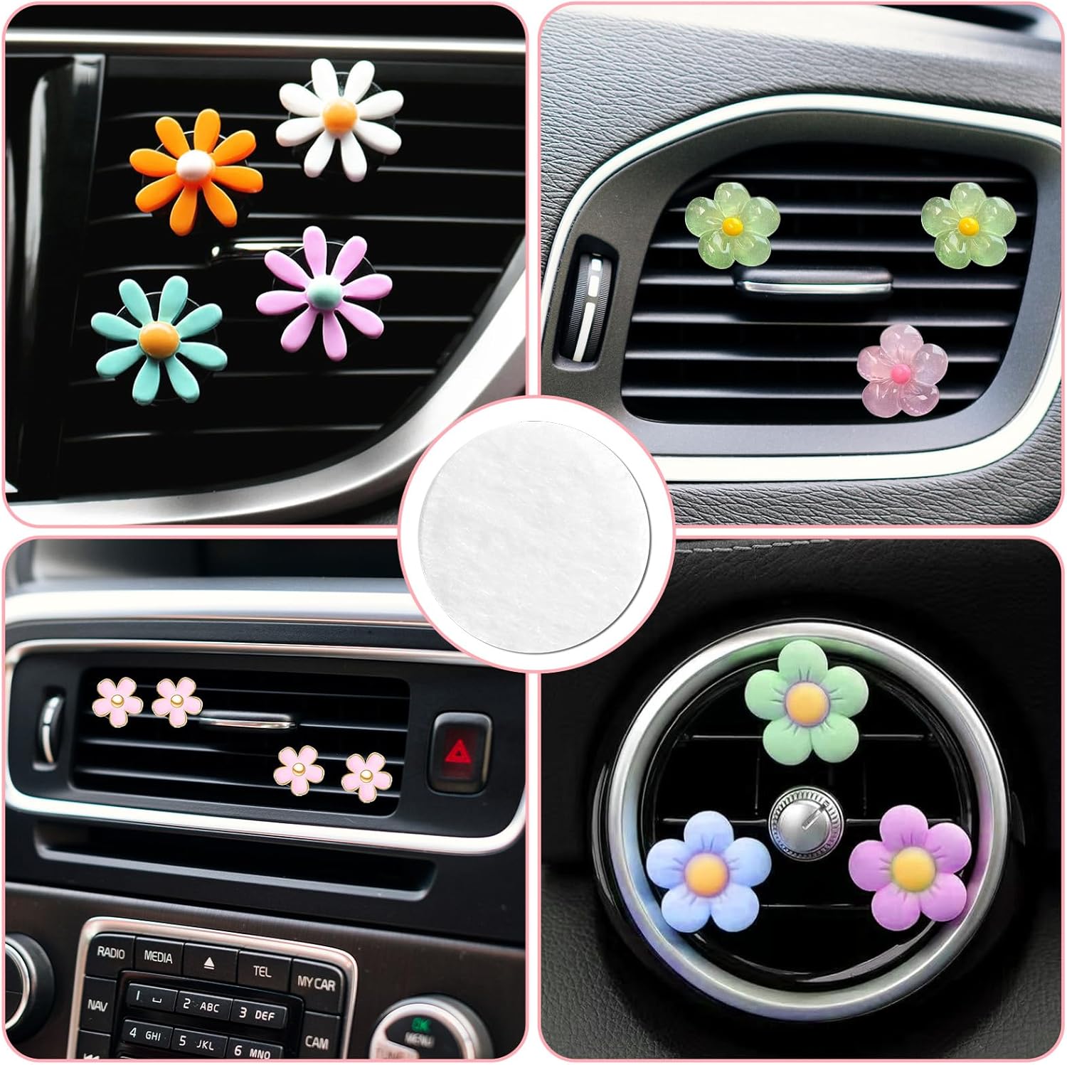 Car Aromatherapy Refill Felt Pads 100 Pcs
