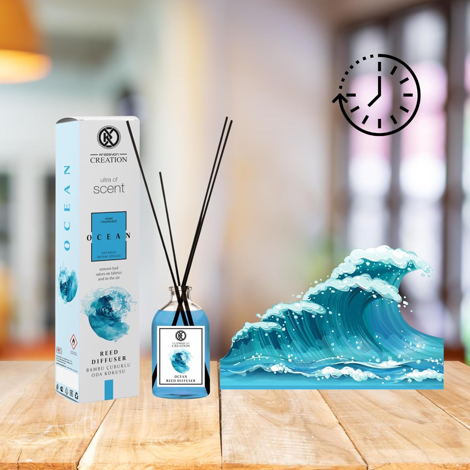 Kreasyon Creation Reed Diffuser with Bamboo Sticks 115 ml