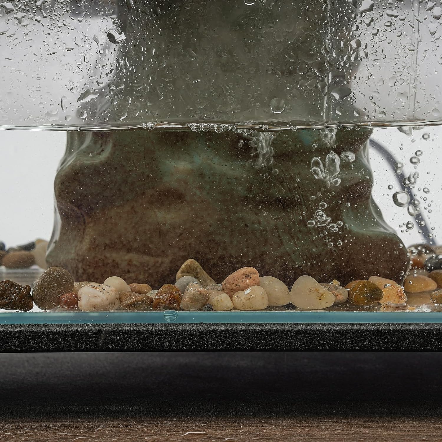CNCEST Tabletop Water Fountain with LED Light