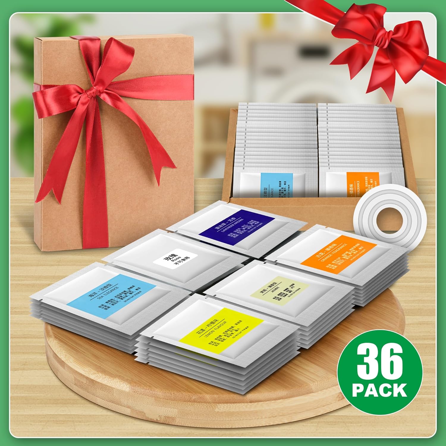 36 Pack Fragrance Discs 6 Flavors for Home Spa Car
