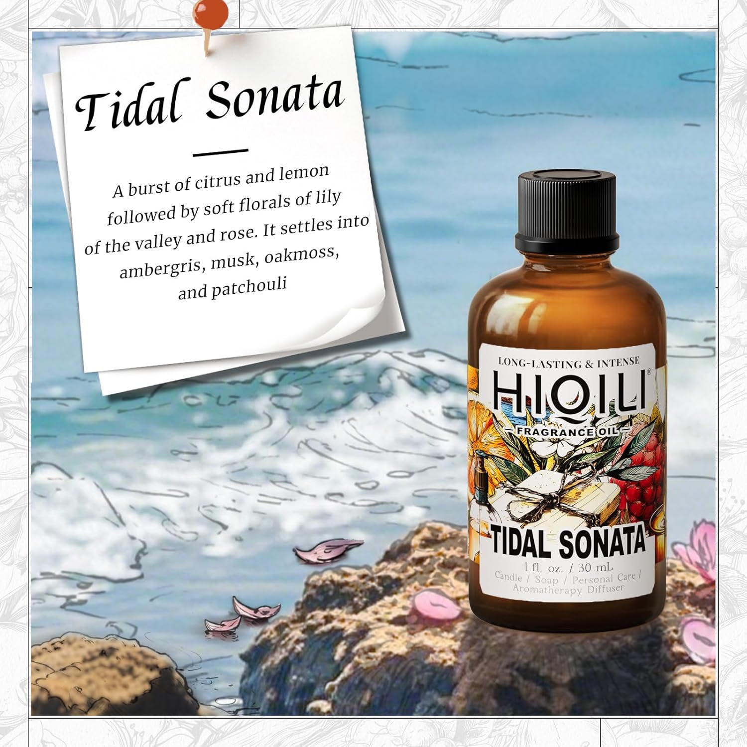 HIQILI Tidal Sonata Fragrance Oil 1 Fl Oz