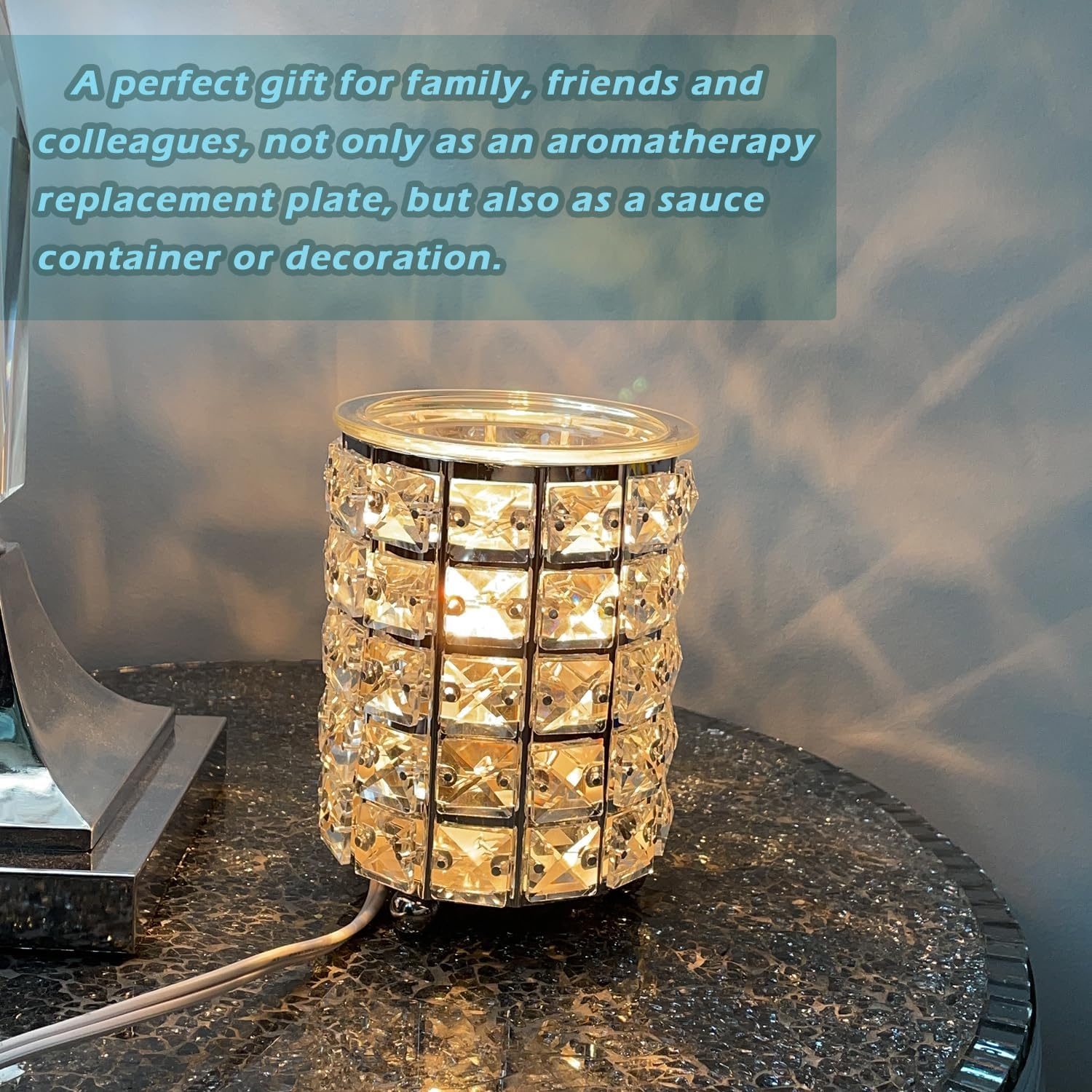 2Pcs Glass Wax Warmer Dish Replacement for Electric Aromatherapy Burner