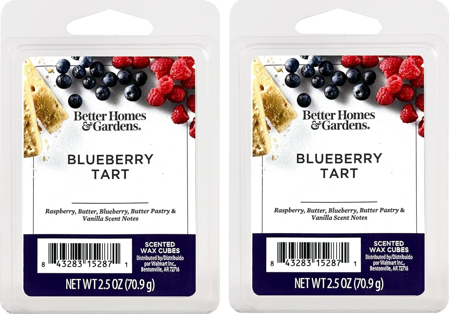 Maclock Better Homes and Gardens Scented Wax Cubes 2 Pack Blueberry Tart