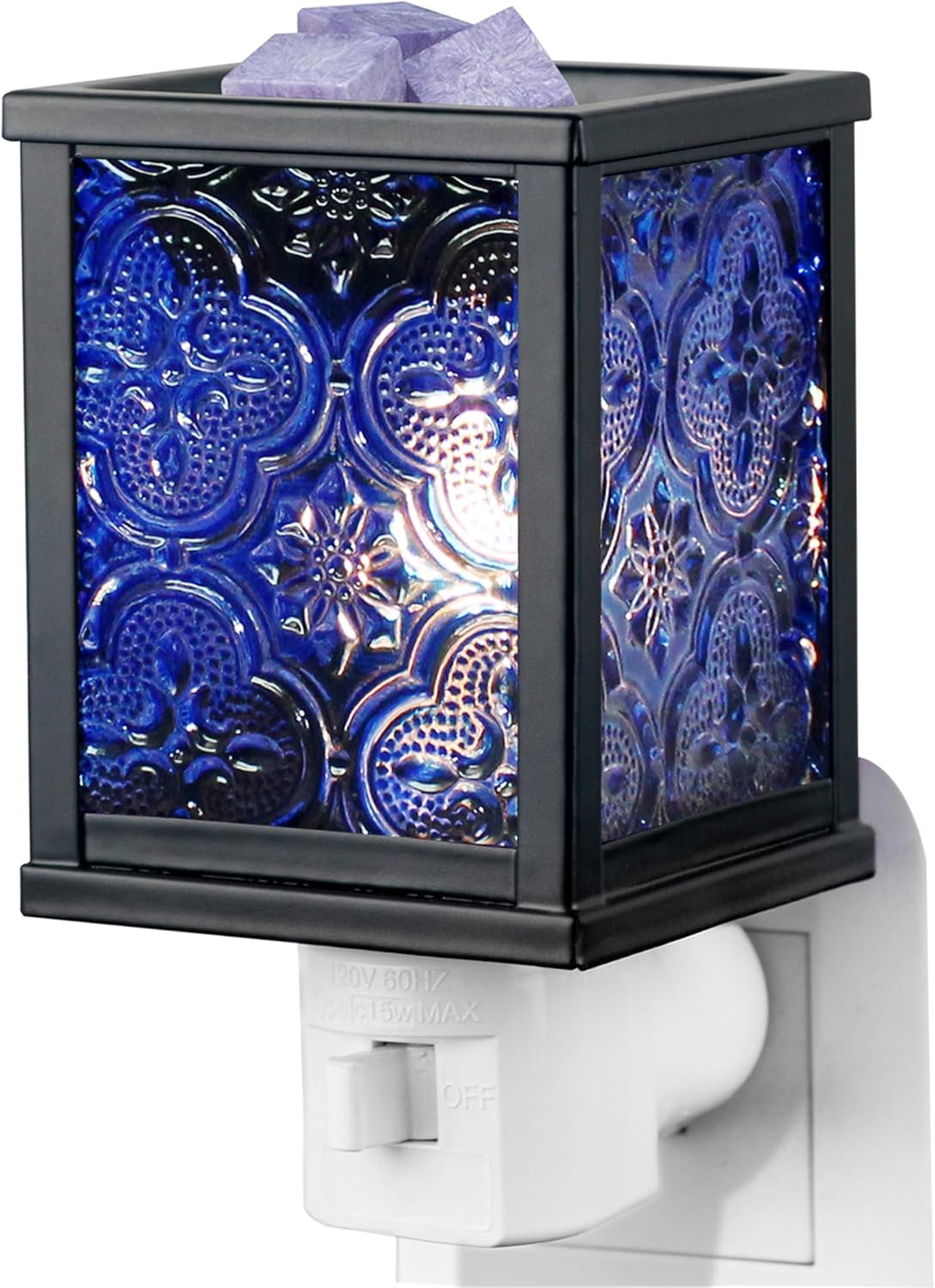 Moroccan Wall Plug-In Electric Wax Melt Warmer with Night Light