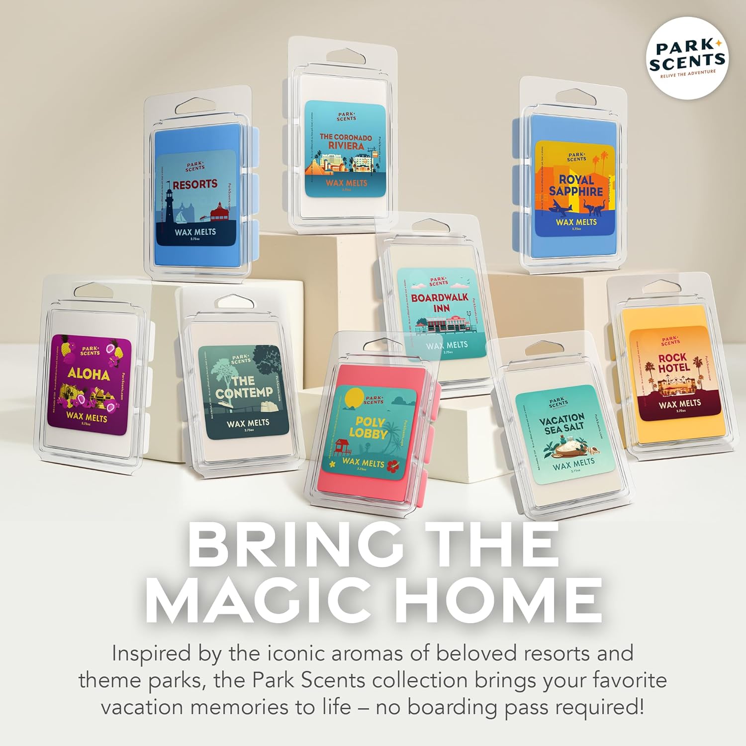 Park Scents Poly Lobby Luxury Hotel Candle Wax Melts 3 Pack