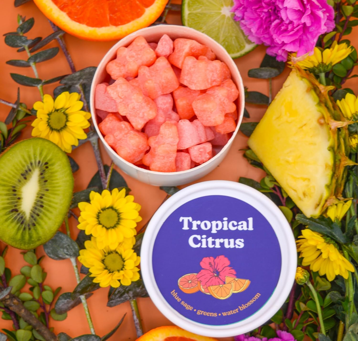 Happy Wax Tropical Citrus Scented Bear Wax Melts