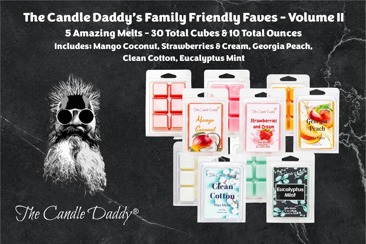 The Candle Daddy Family Friendly FAVES Volume II 5 Pack