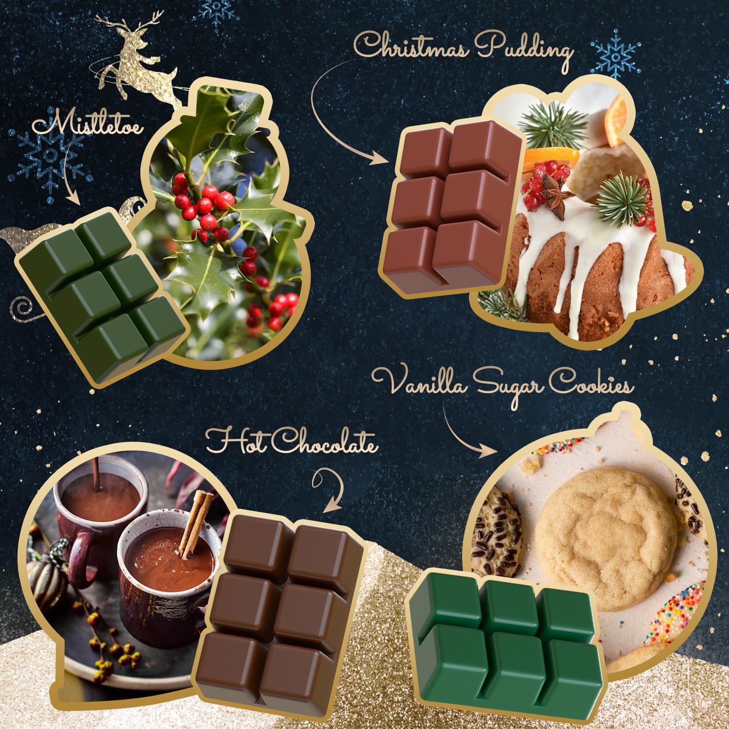 SoulOrigin Christmas Soy Wax Melts 8x25oz Set