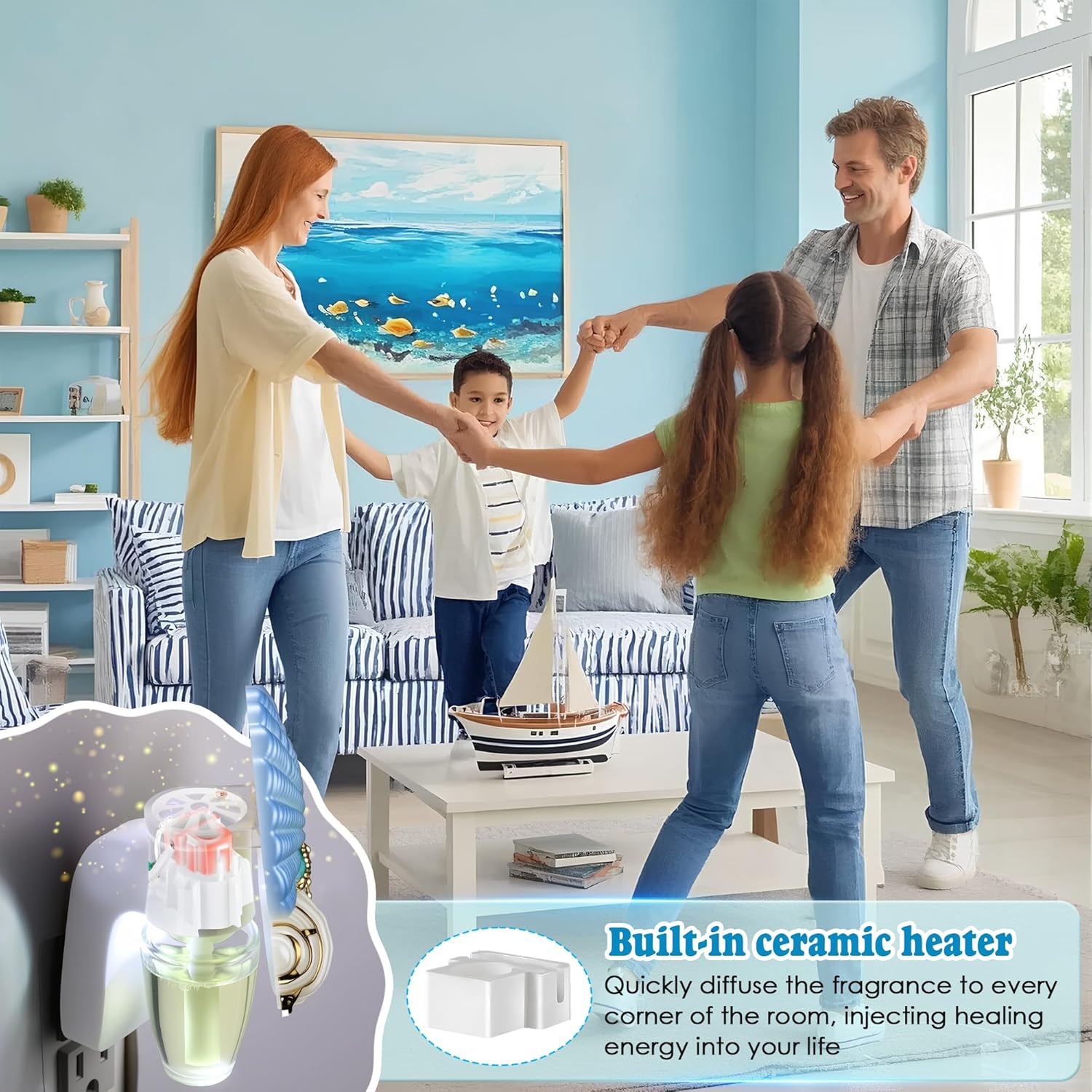 Marine Style Wall Fragrance Plug with Night Light