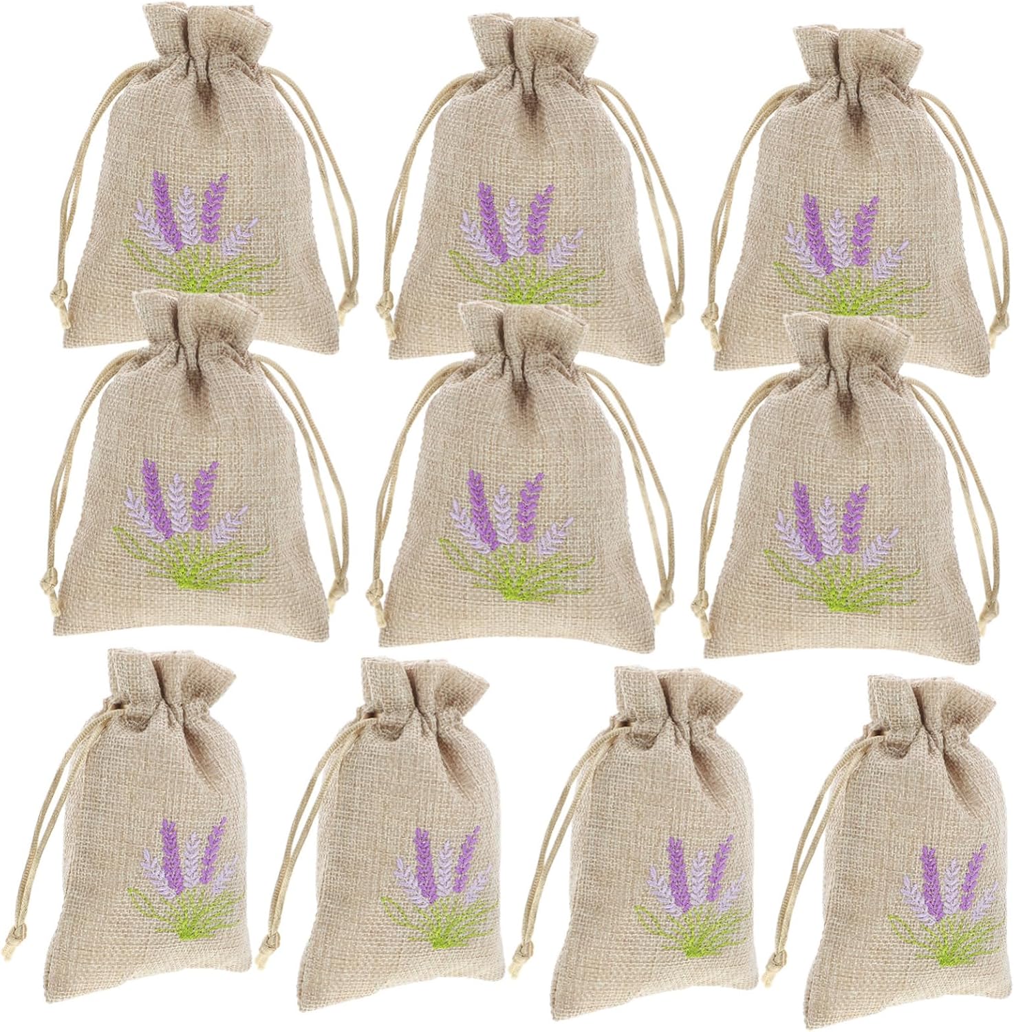Refillable Lavender Sachet Bags 10pcs for Home and Car Use