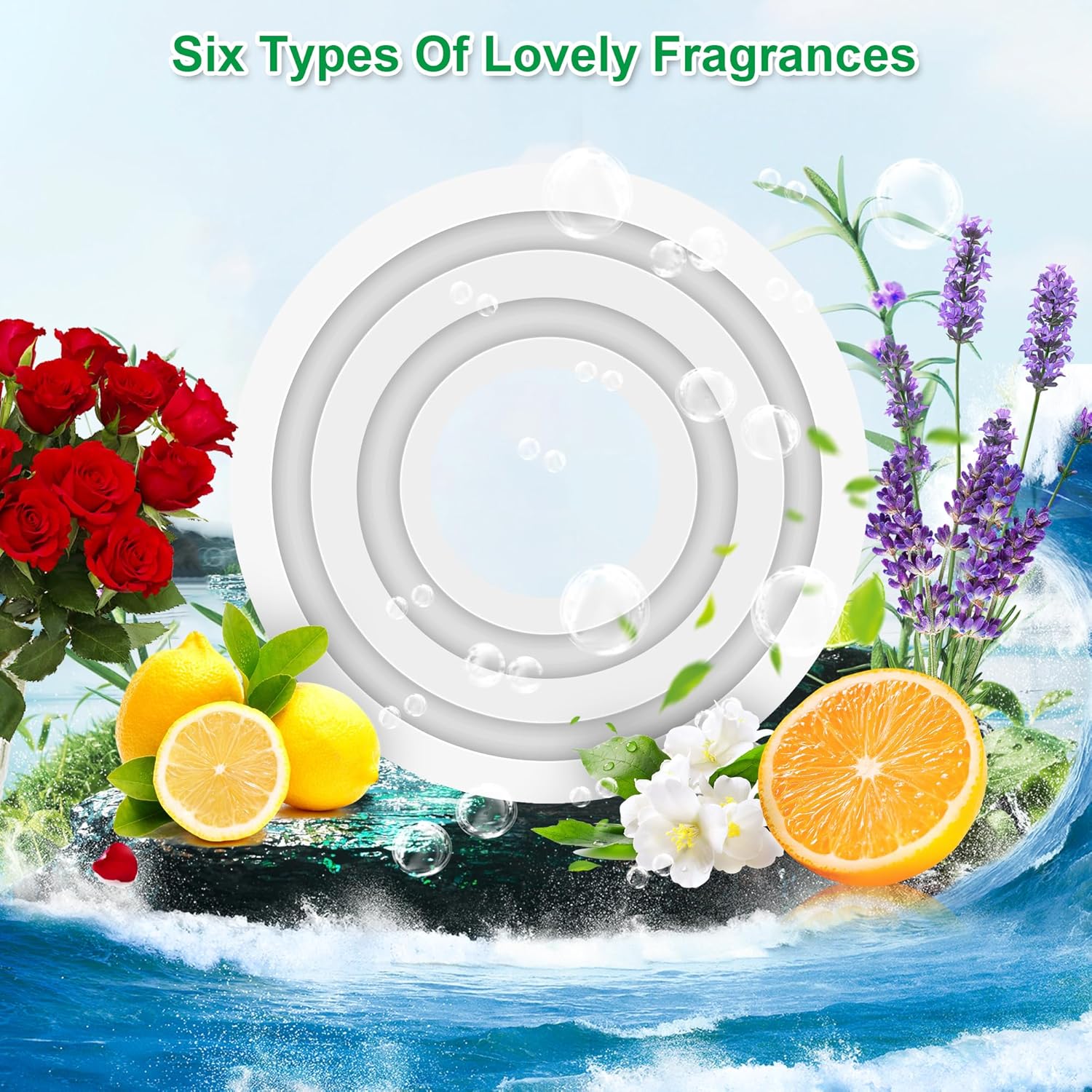 36 Pack Fragrance Discs 6 Flavors for Home Spa Car