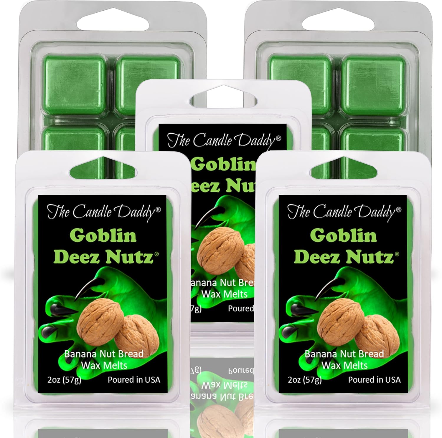 The Candle Daddy Goblin Deez Nutz Halloween Wax Melt - 2 Ounces 6 Cubes