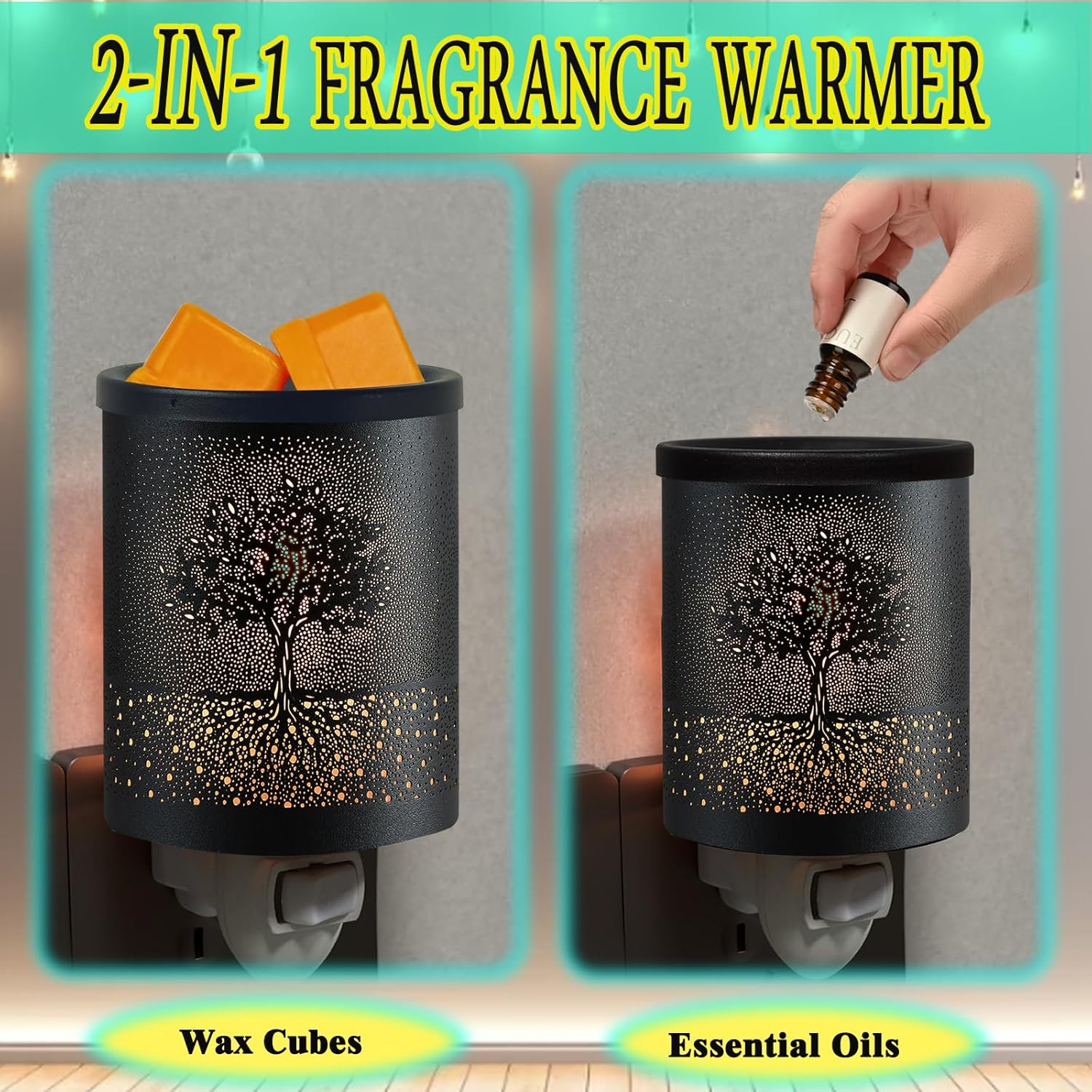 Kaakuuki Large Tree Plug In Wax Warmer Candle Burner Electric