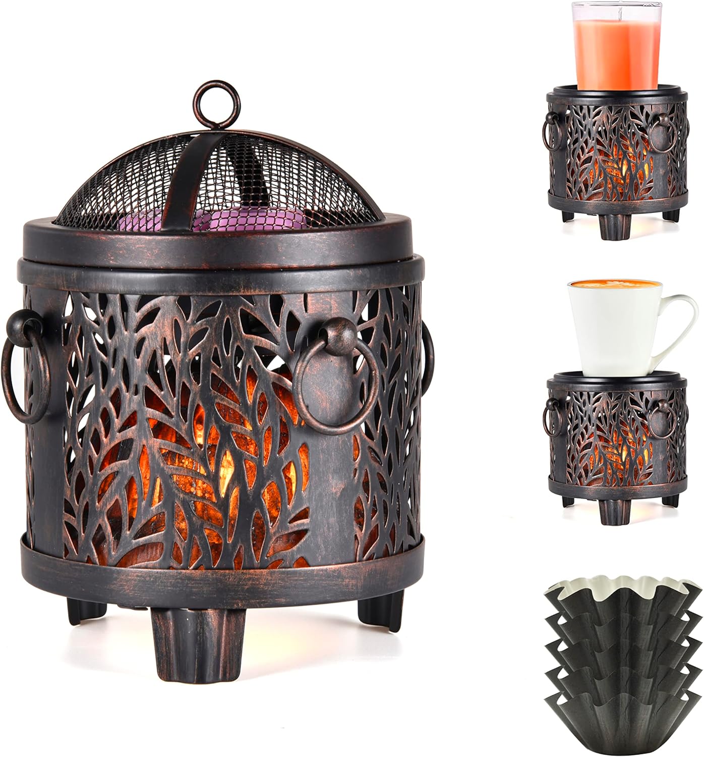 Campfire Wax Warmer 4-in-1 Metal Electric Aromatherapy Burner