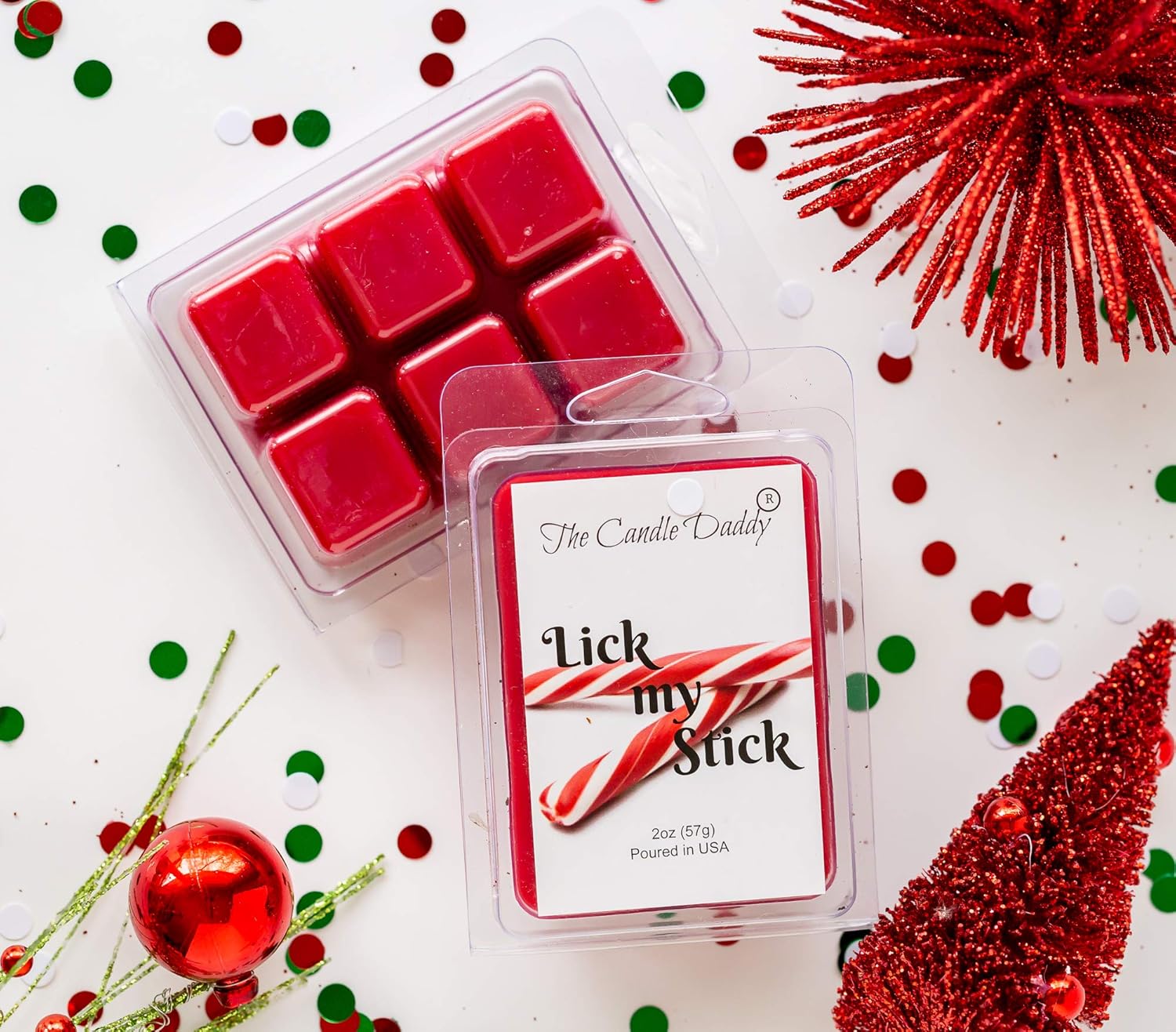 The Candle Daddy Lick My Stick Peppermint Scent