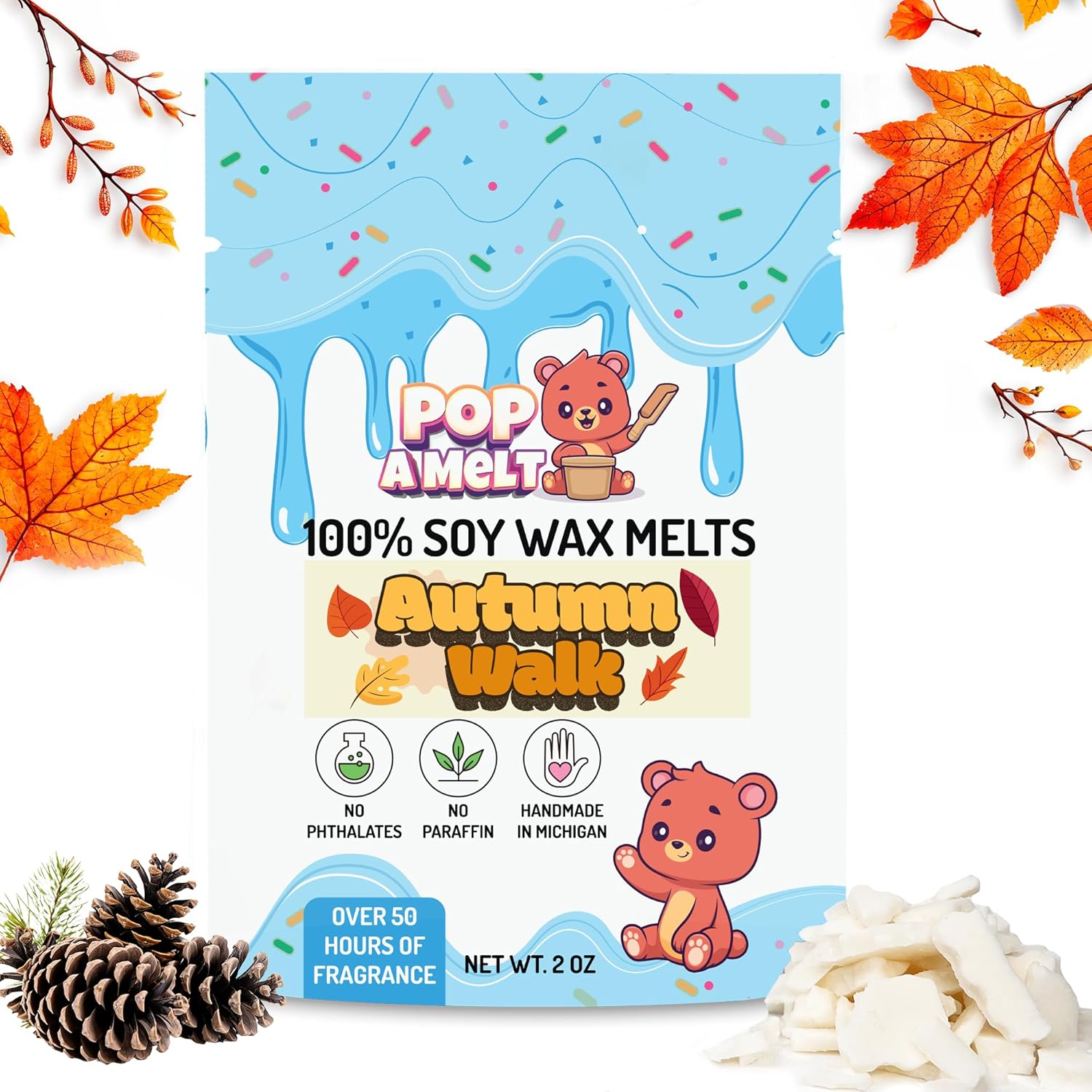 Fall Mix Soy Wax Melts - 6 oz Non Toxic