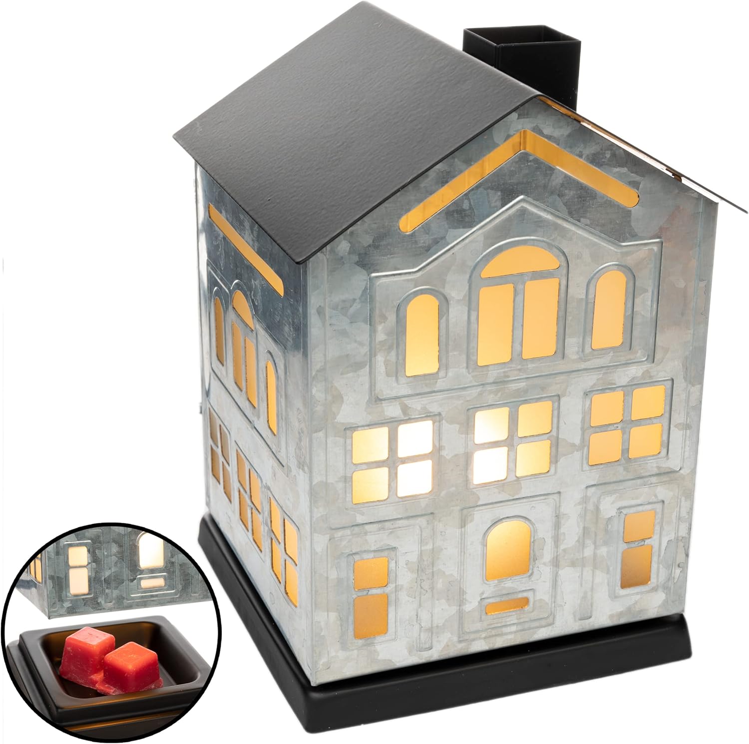 Scentsationals Wax Melt Warmer - Rustic Galvanized House