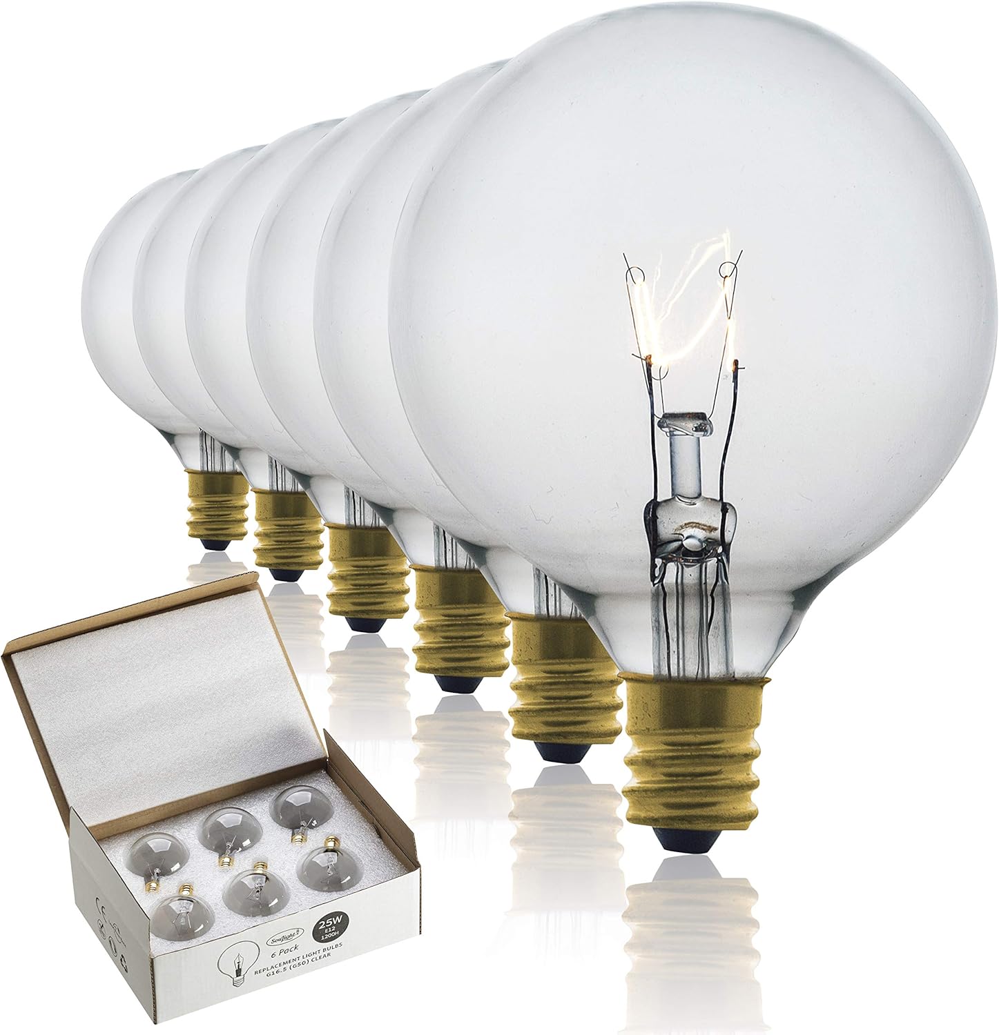 SouLight 25W Wax Warmer Bulbs Pack of 6 E12 Socket