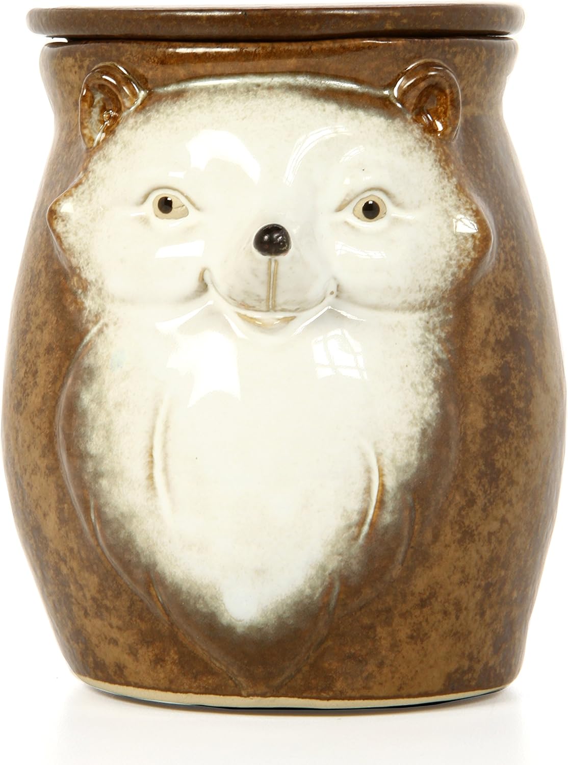 Hosley 5 Inch High Brown Woodland Animal Ceramic Electric Oil Warmer