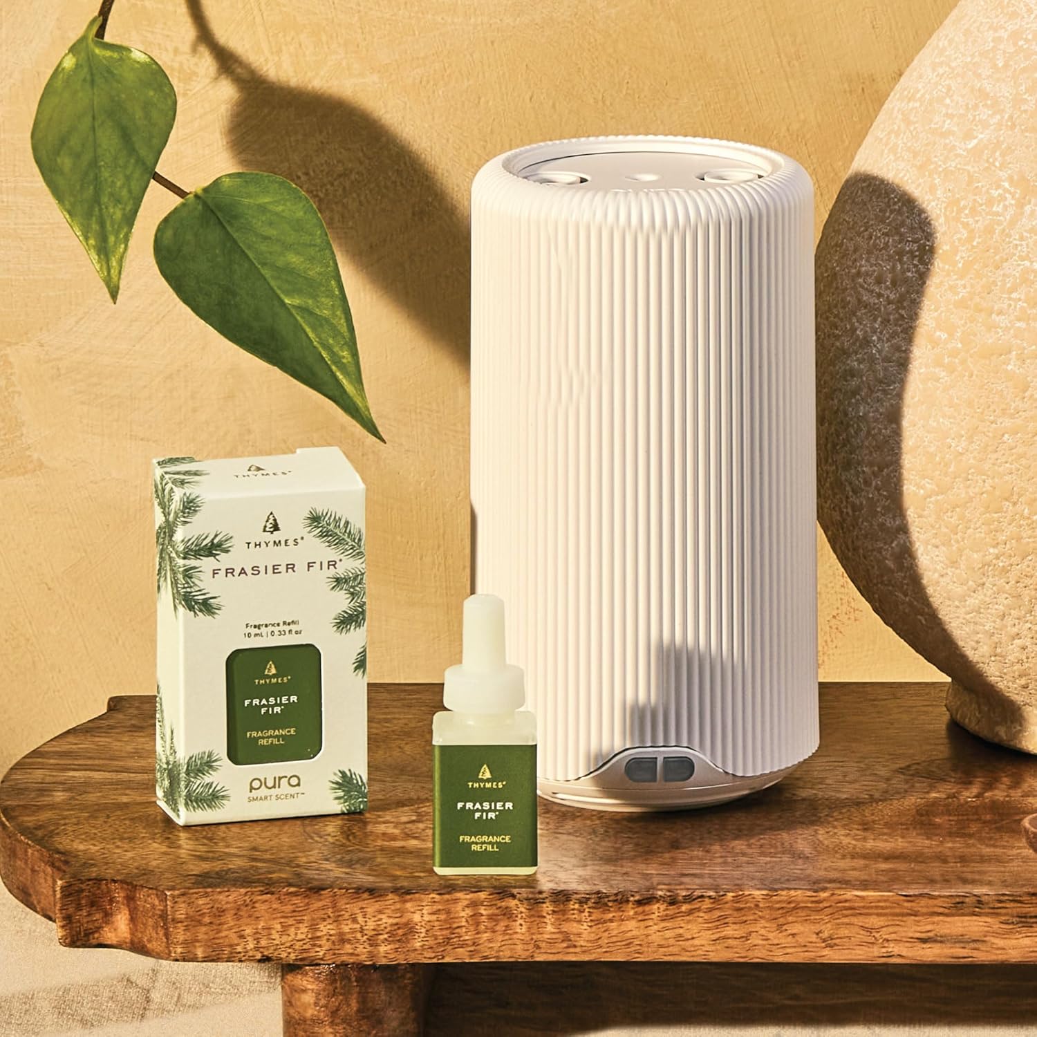 Thymes Pura Plus Smart Diffuser Kit with Frasier Fir Refills
