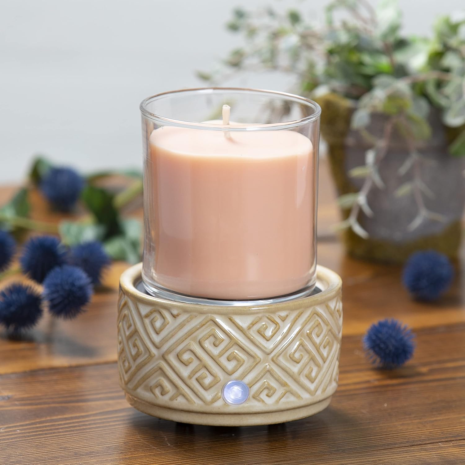Ceramic Candle Warmer with Safety Timer 2-in-1 Electric