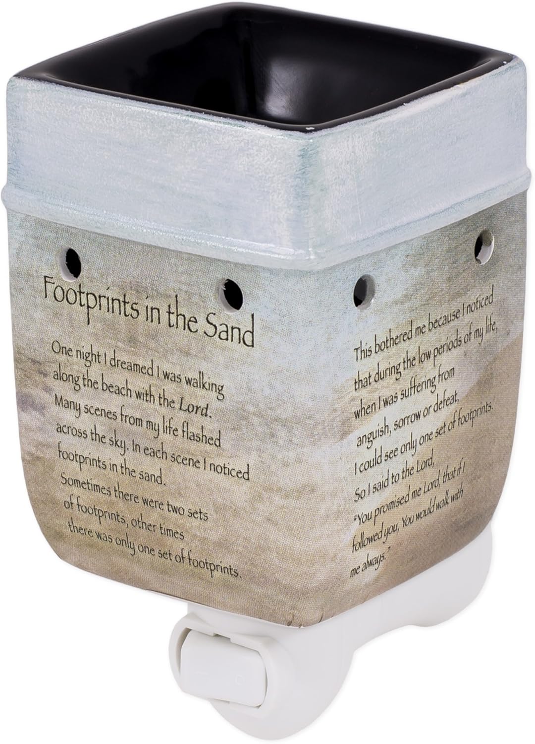 Footprints in The Sand Ceramic Wax Warmer by Elanze Designs