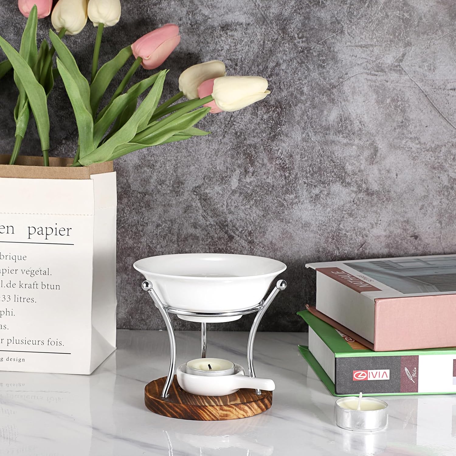 Juxyes Romantic Ceramic Wax Melt Warmer