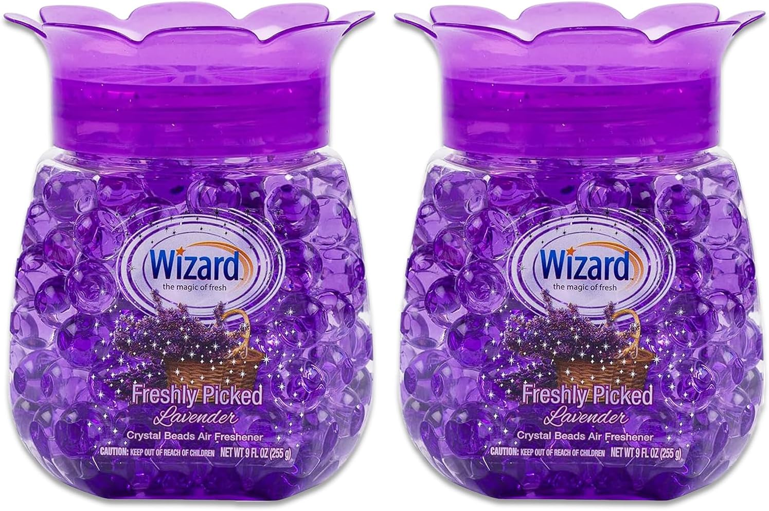 Lavender Air Freshener Set with 2 Jars 9oz for Home and Office