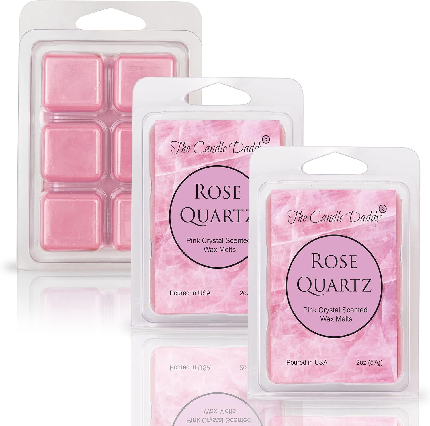 The Candle Daddy Rose Quartz Wax Melt 6 Cubes