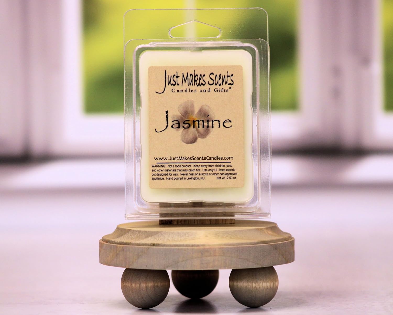 2 Pack Jasmine Scented Soy Wax Melts by Just Makes Scents