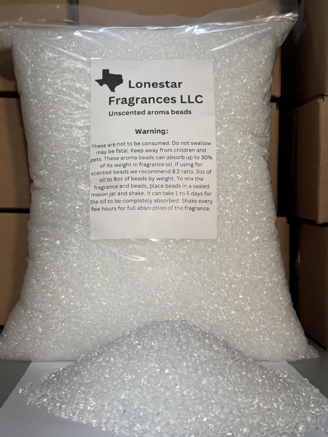 Lonestar Fragrances Prime Round Unscented Aroma Beads 5lb