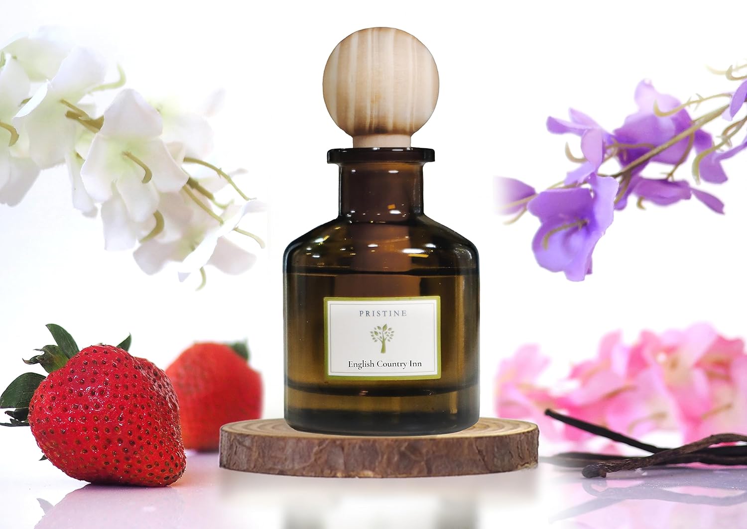 Pristine Hotel-Inspired Wardrobe Diffuser Set Fresh Strawberry Vanilla Musk Fragrance