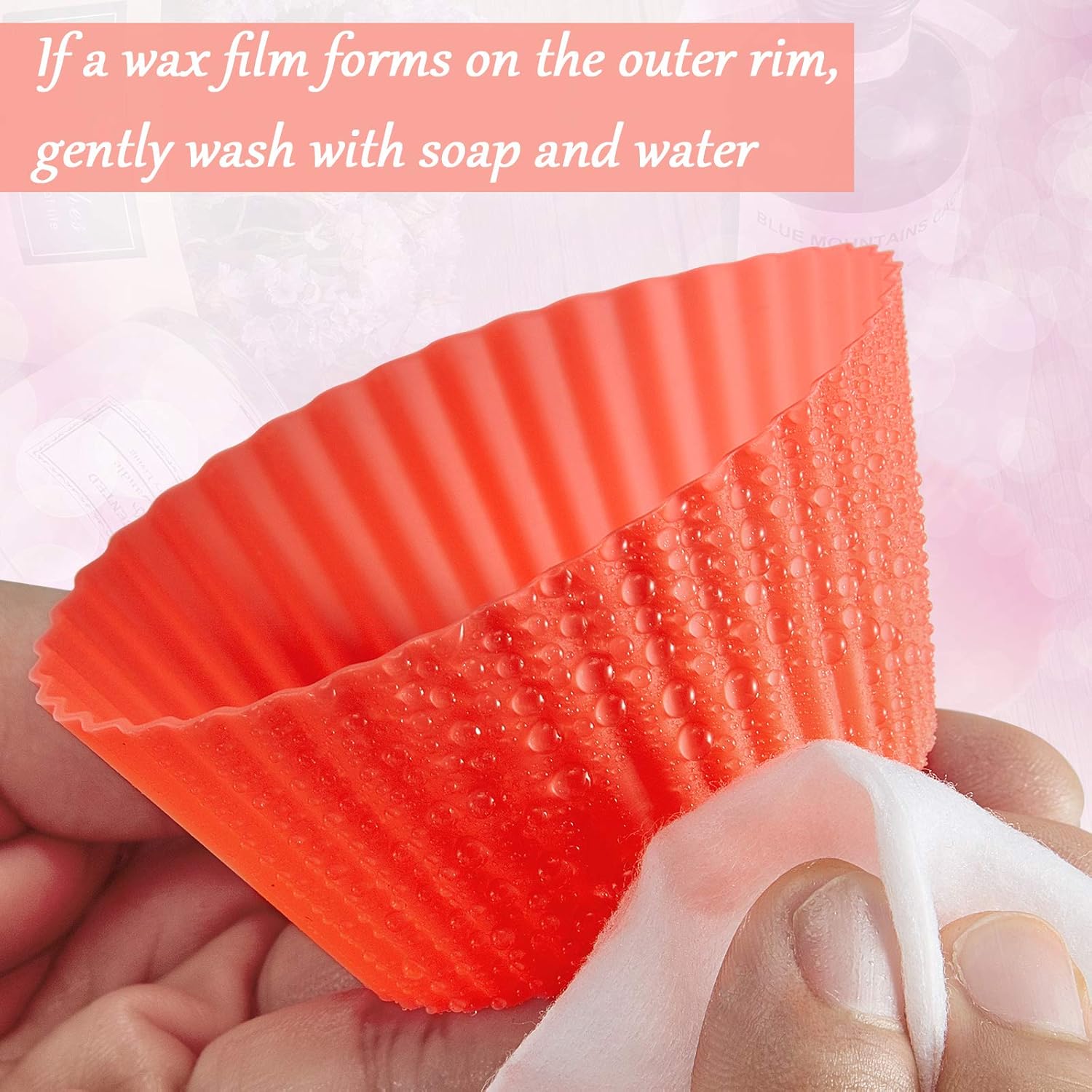 Patelai 20-Piece Reusable Silicone Wax Melt Liners