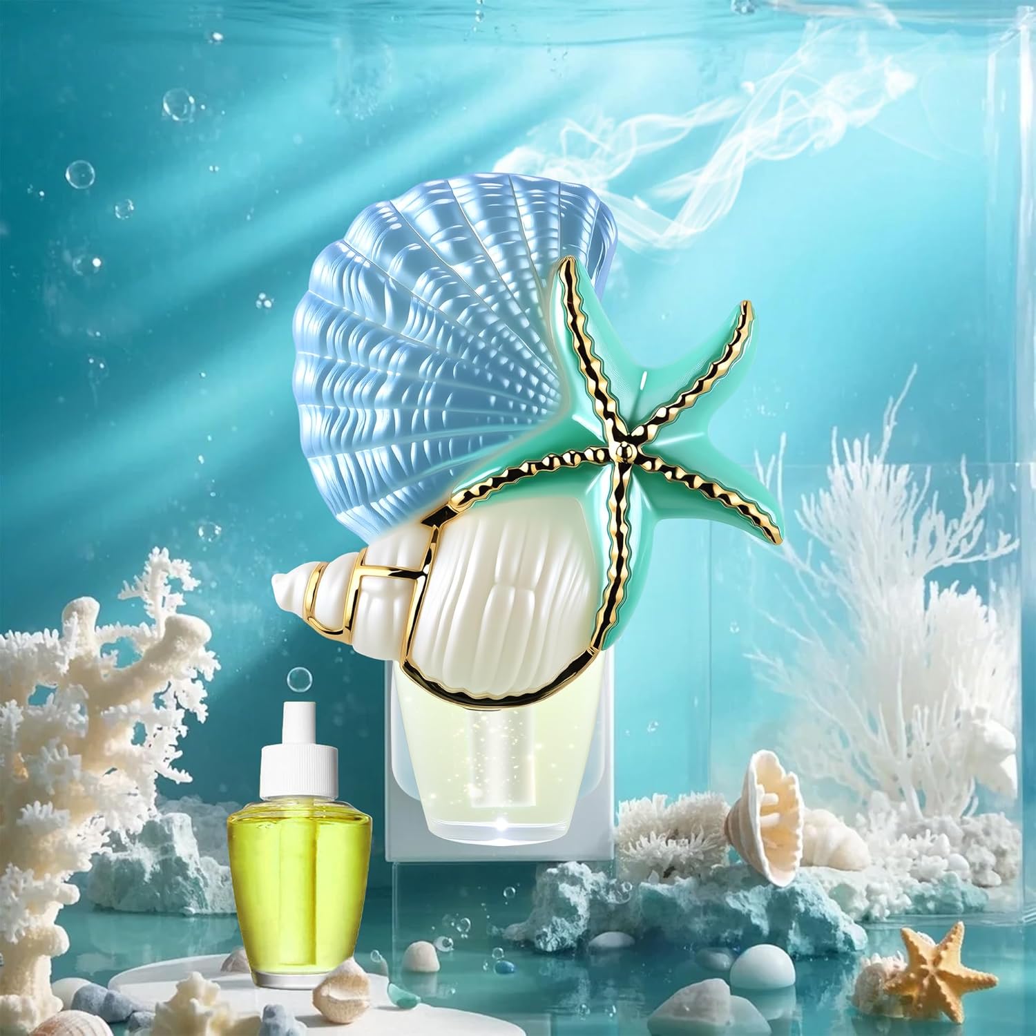 Marine Style Wall Fragrance Plug with Night Light