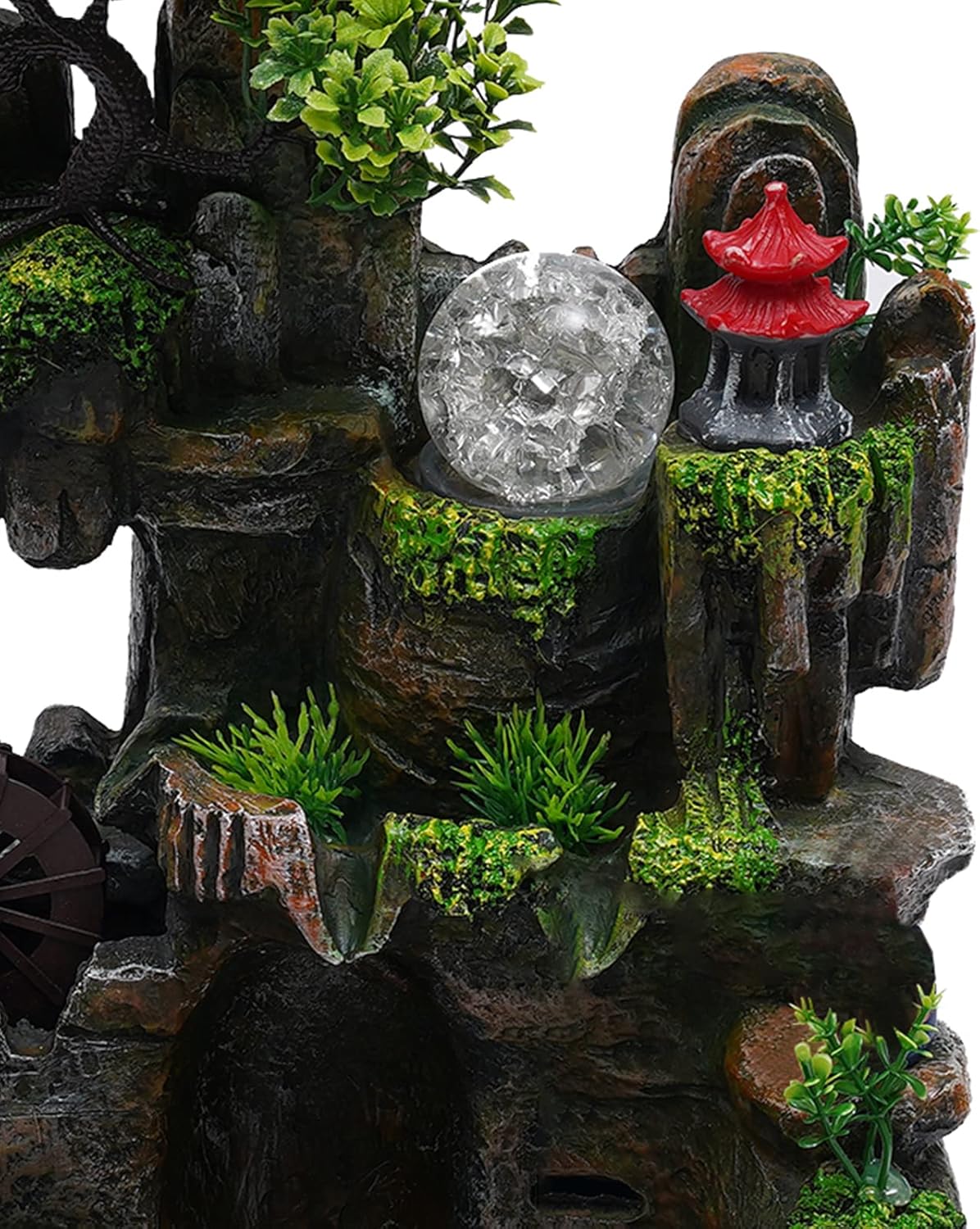 LED Lamp Water Fountain with Atomizer for Home Decor